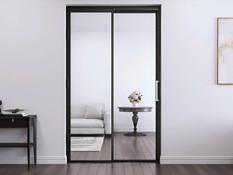 cửa nhôm trượt quay slim 2 cánh